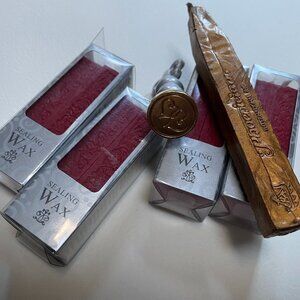 Sealing wax and press